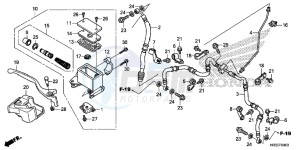 TRX420TM1F TRX420 Europe Direct - (ED) drawing FRONT BRAKE MASTER CYLINDER