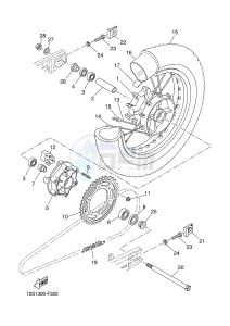 XT660X (10SC 10SC 10SC 10SC) drawing REAR WHEEL