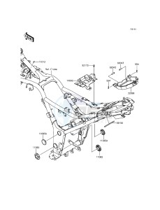 NINJA 300 EX300AGF XX (EU ME A(FRICA) drawing Frame Fittings