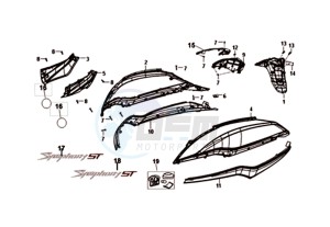 SYMPHONY ST 125 (L8) EU drawing COWLING