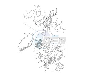 XP T-MAX 530 drawing CRANKCASE COVER 1