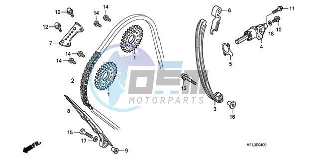 CAM CHAIN/TENSIONER