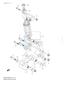 GSX-R1000 drawing REAR CUSHION LEVER