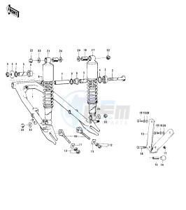 F11 M 250 drawing SWING ARM_SHOCK ABSORBERS -- 73 F11M- -