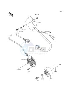 KX 125 K [KX125] (K) [KX125] drawing GENERATOR