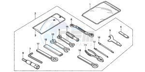 CBR900RR FIRE BLADE drawing TOOLS