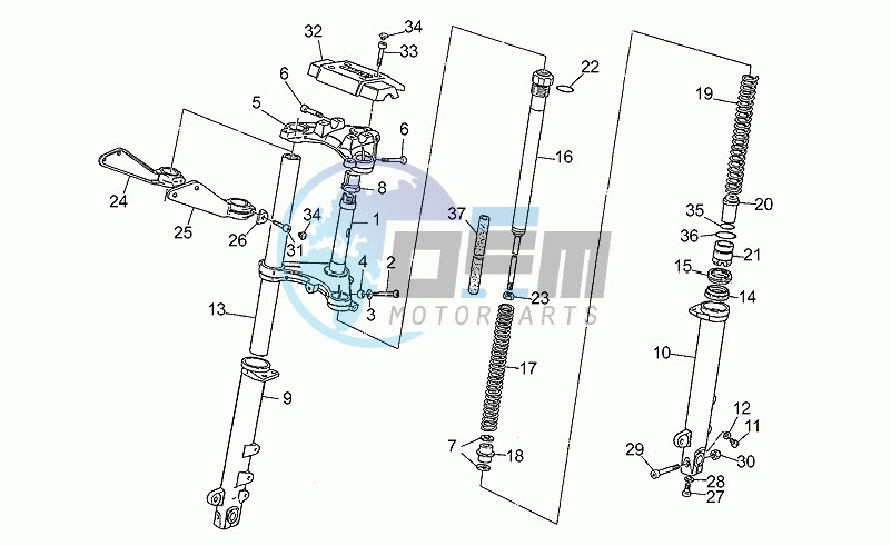 Front fork, 1st series