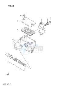 VS750GL (E1) INTRUDER drawing FRONT MASTER CYLINDER (VS750GLF GLPG GLPH GLEPH)