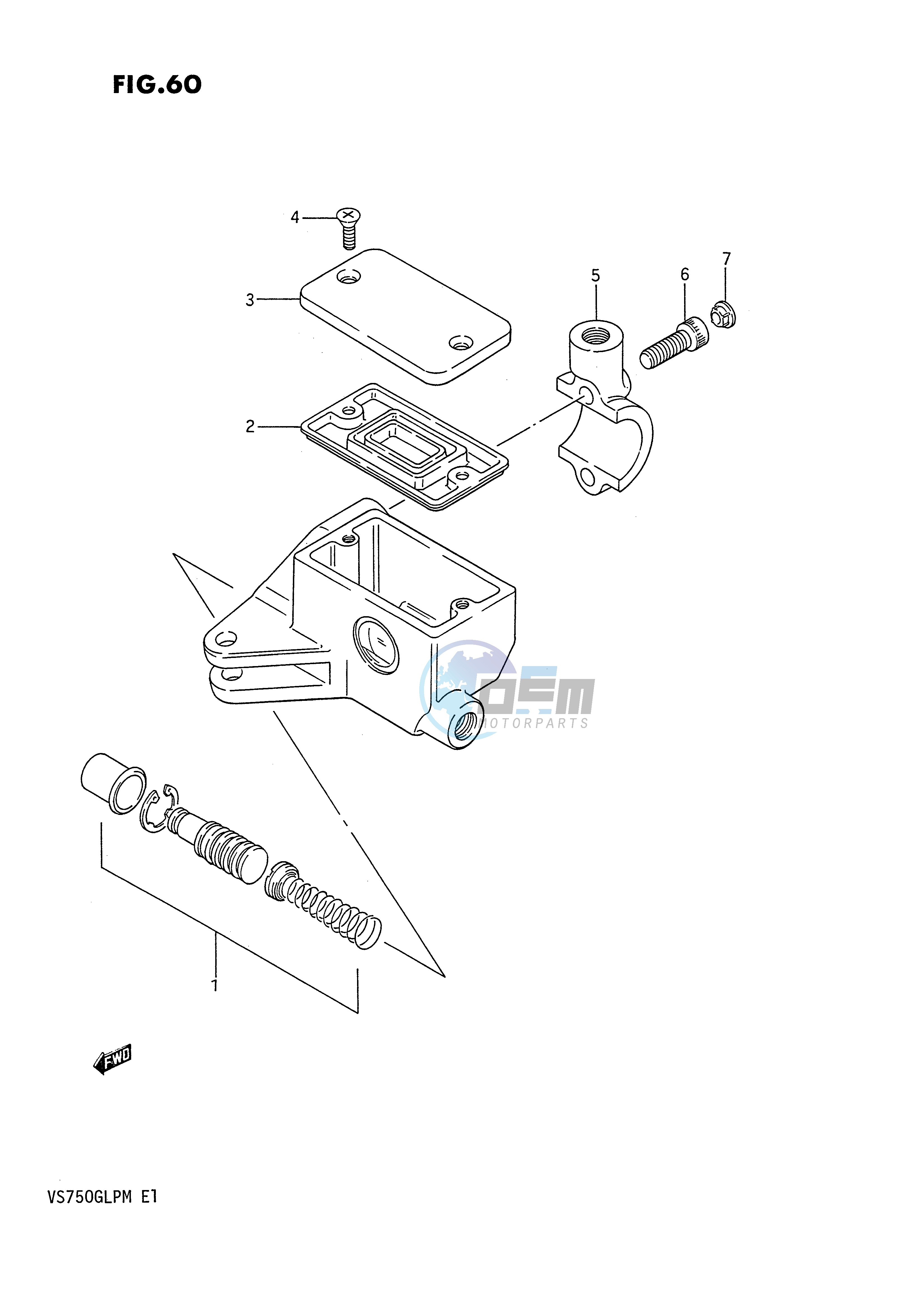 FRONT MASTER CYLINDER (VS750GLF GLPG GLPH GLEPH)