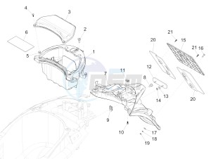 Liberty 150 iGet 4T 3V ie ABS (EMEA) drawing Rear cover - Splash guard