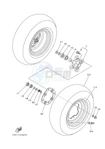 YFZ450R YFZ450RSSE YFZ450R SPECIAL EDITION (1TDA) drawing FRONT WHEEL