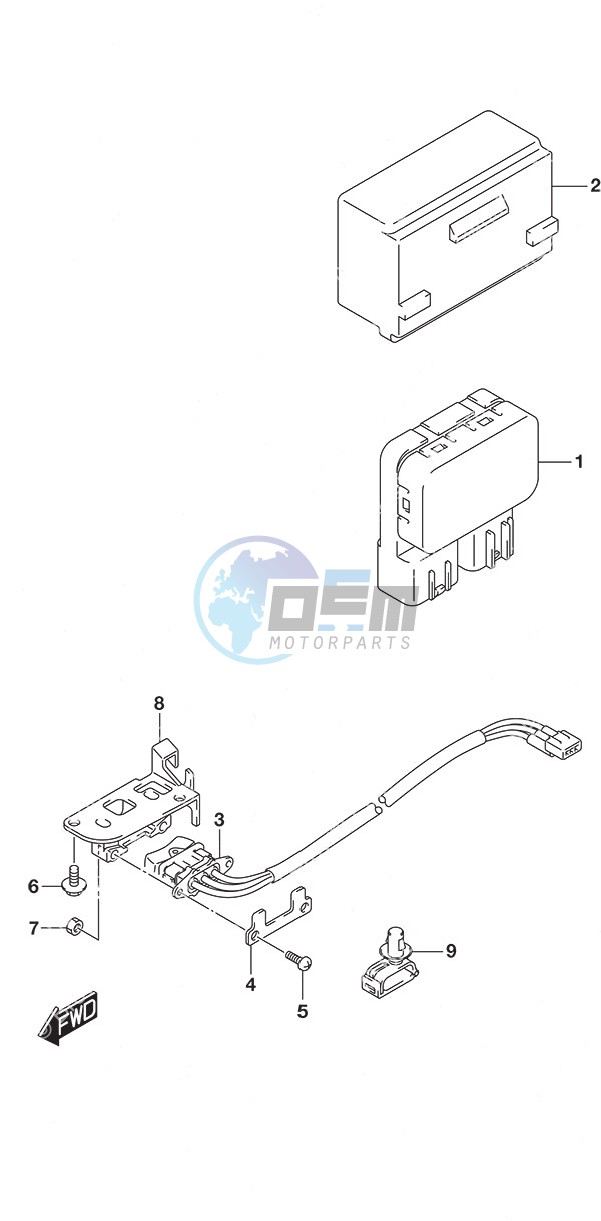 PTT Switch Tiller Handle w/Power Tilt