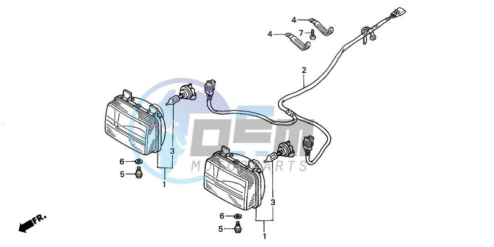 HEADLIGHT (TRX350FM/FE)