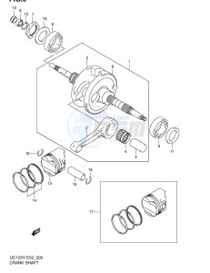 UC125 (E2) drawing CRANKSHAFT