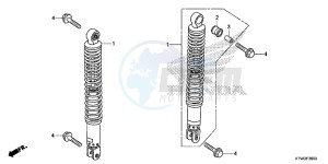 SH300RE SH300RE UK - (E) drawing REAR CUSHION