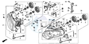 GL1800A drawing HEADLIGHT