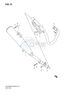 DR-Z250 (E28-E33) drawing MUFFLER