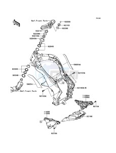 Z1000_ABS ZR1000ECF FR XX (EU ME A(FRICA) drawing Frame