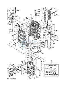 F250TUR drawing CYLINDER--CRANKCASE-1