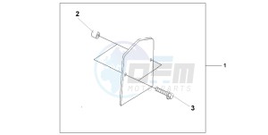 VT750CD3 drawing BACKREST TRIM