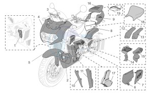 RSV 1000 Tuono drawing Acc. - Special body parts