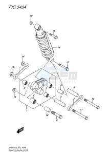 SFV 650 GLADIUS EU drawing REAR CUSHION LEVER