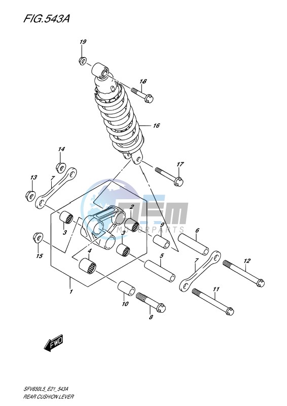 REAR CUSHION LEVER