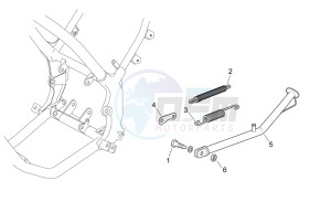 MX 50 drawing Central stand Supermotard