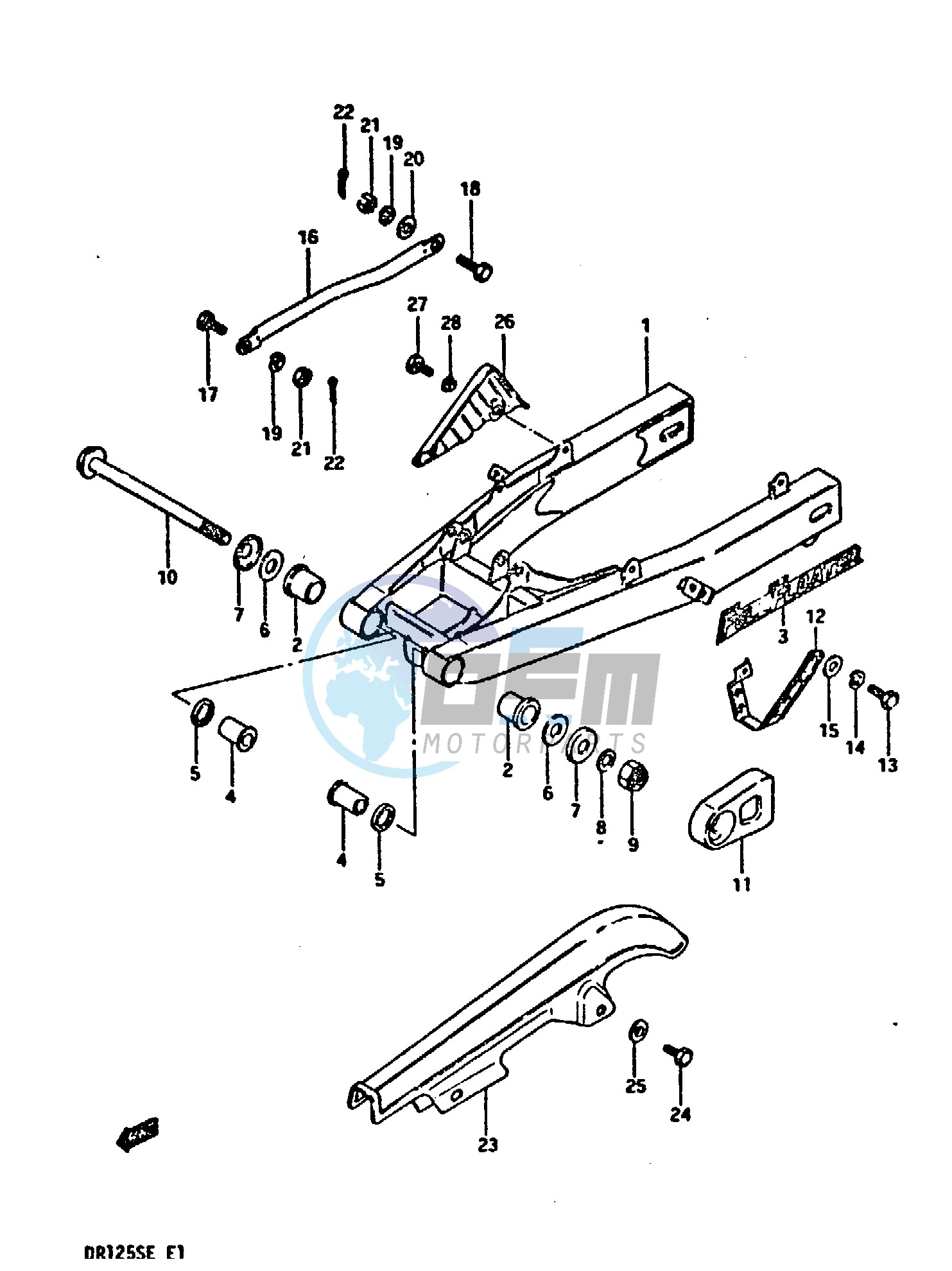 REAR SWINGING ARM