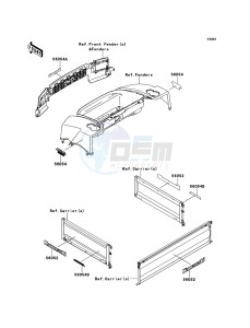 MULE 4010 TRANS 4x4 DIESEL KAF950GBF EU drawing Decals