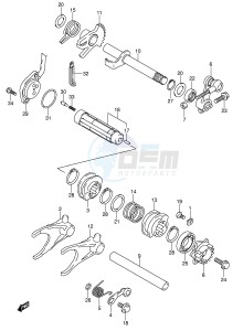 LT-A700X (E28-E33) drawing GEAR SHIFTING