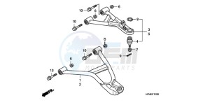 TRX420TM9 Australia - (U / 2WD) drawing FRONT ARM (2WD)