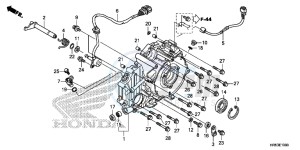 TRX500FM6G TRX680 Europe Direct - (ED) drawing REAR CRANKCASE COVER