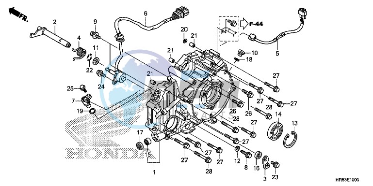 REAR CRANKCASE COVER