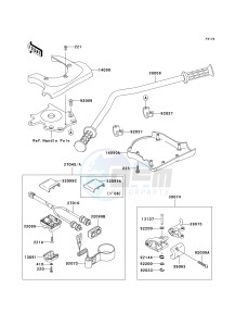 JS 800 A [800 SX-R] (A6F-A9F) A6F drawing HANDLEBAR