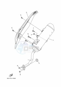 MWS125-C TRICITY 125 (BU5F) drawing EXHAUST