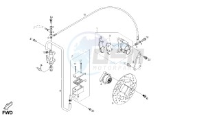 DXR - 200 CC VTHSM1B1A drawing REAR BRAKE SYSTEM GEAR LEVER