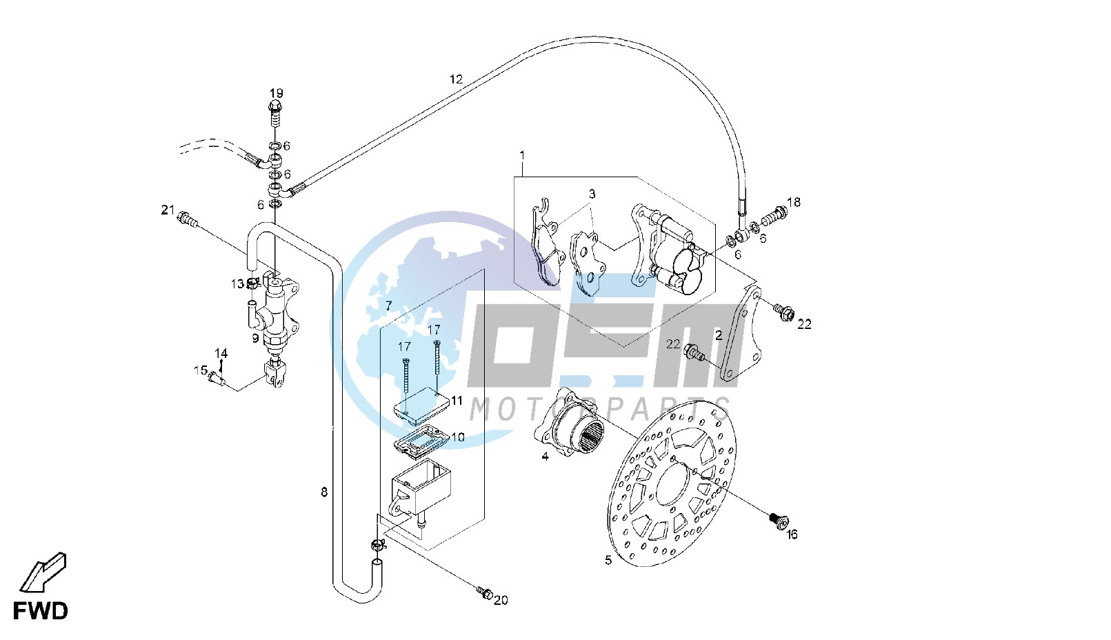 REAR BRAKE SYSTEM GEAR LEVER