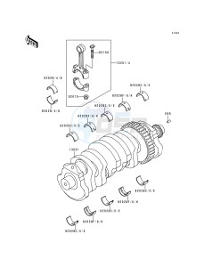 ZX 900 B [NINJA ZX-9R] (B1-B3) [NINJA ZX-9R] drawing CRANKSHAFT