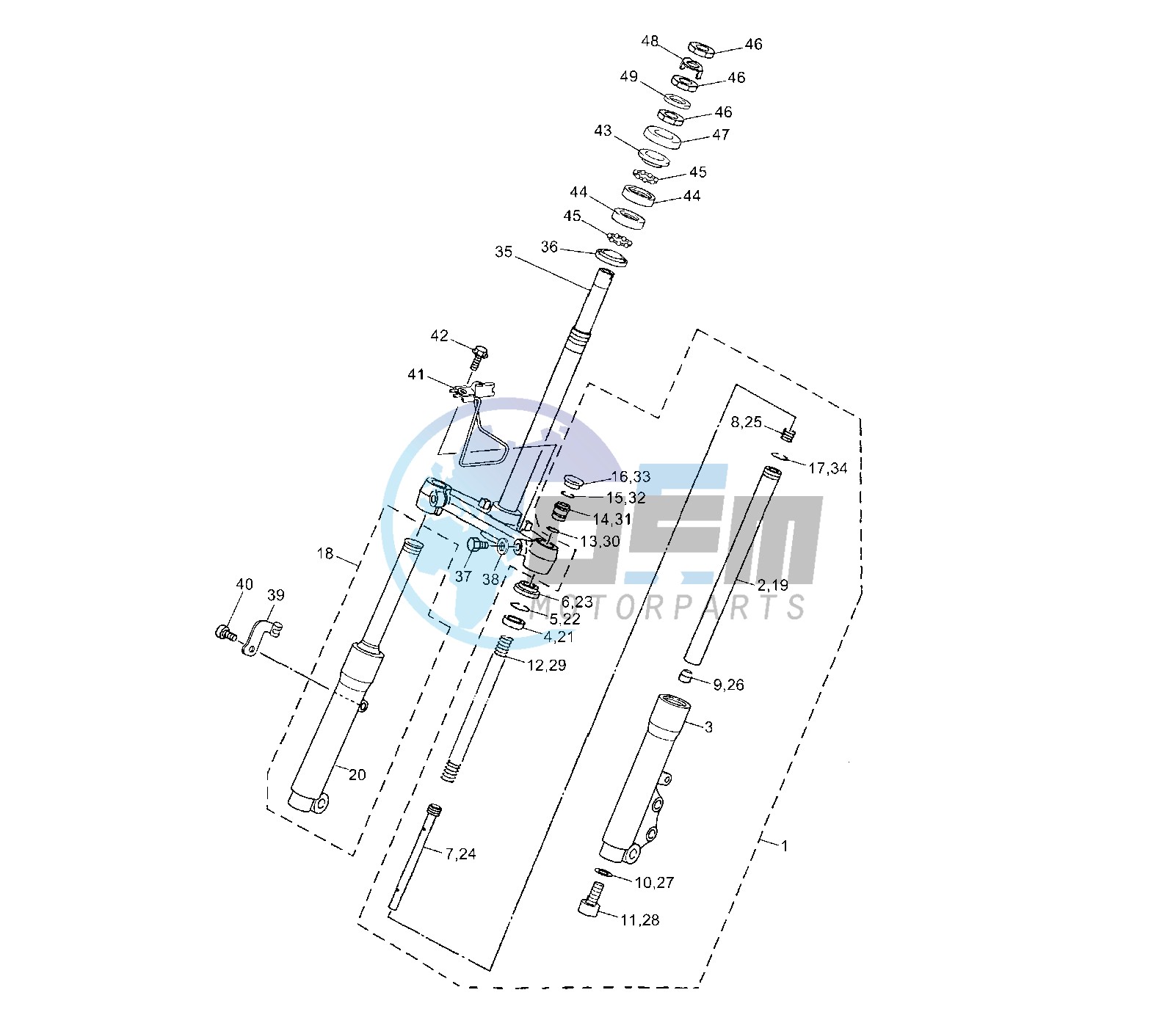 FRONT FORK 5C38