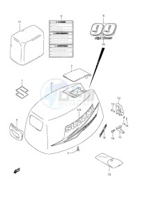 DF 9.9 drawing Engine Cover