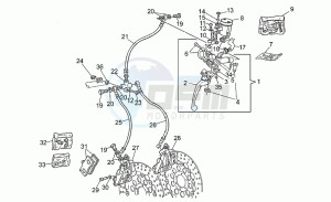 Sport 1100 Iniezione Iniezione drawing Front brake system