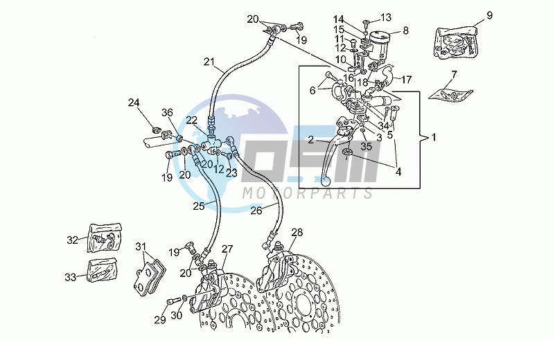 Front brake system