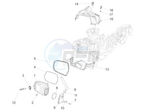 125 4T 3V ie Primavera (APAC) drawing Cylinder head cover