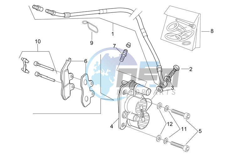 Front brake caliper