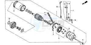 XL600V TRANSALP drawing STARTING MOTOR