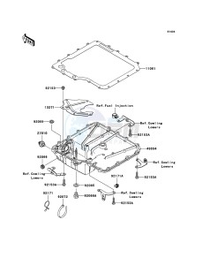 ZZR1400_ABS ZX1400D8F FR GB XX (EU ME A(FRICA) drawing Oil Pan