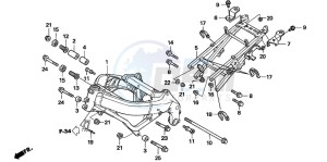 CBR600F drawing FRAME BODY