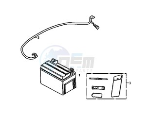 ALLO 50 (25 KM/H) (AJ05WA-NL) (L8-M0) drawing BATTERY TOOL BOX / ALLO 50 (25 KM/H) (AJ05WA-NL) (L8-M0)