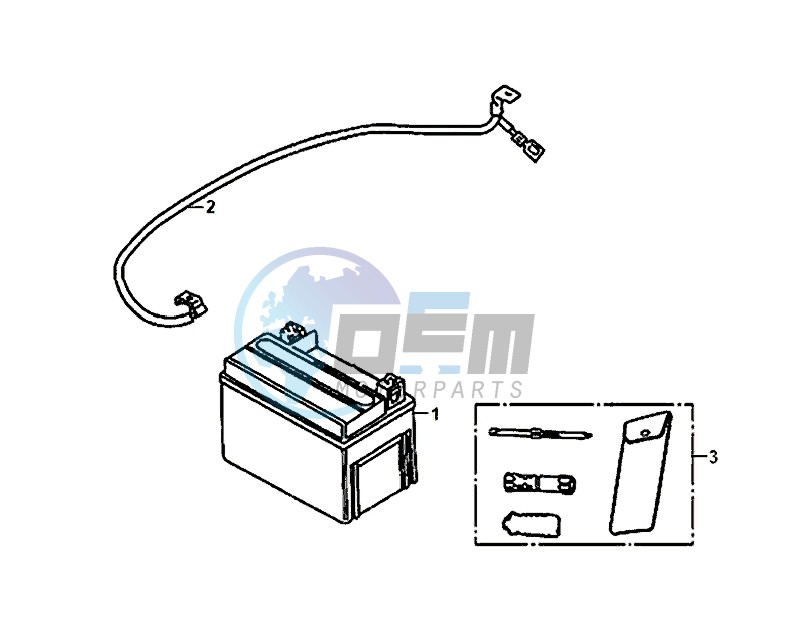 BATTERY TOOL BOX / ALLO 50 (25 KM/H) (AJ05WA-NL) (L8-M0)